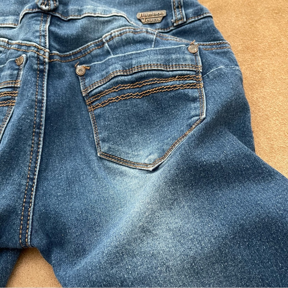 BAMBOO High Rise Stretch Skinny Jeans Size 3/4 - Picture 8 of 16